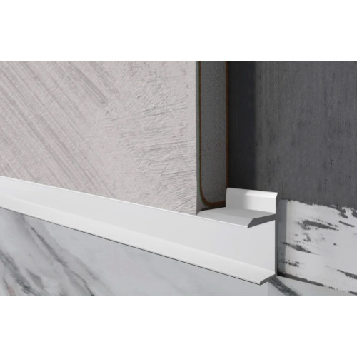 Плінтус алюмінієвий прихованого монтажу 20 мм (H-27)