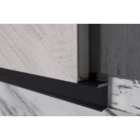 Плінтус алюмінієвий прихованого монтажу 20 мм (H-27)