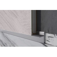 Плінтус алюмінієвий прихованого монтажу 15 мм (H-22)