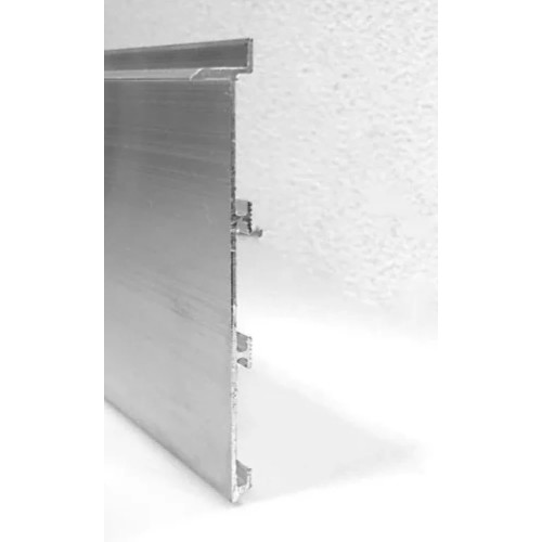 Плінтус алюмінієвий прихованого монтажу 80 мм