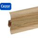 Плінтус пластиковий Cezar Premium Тик темний Матовий