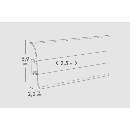 Плінтус пластиковий Cezar Premium Oliwka Amazońska Матовий