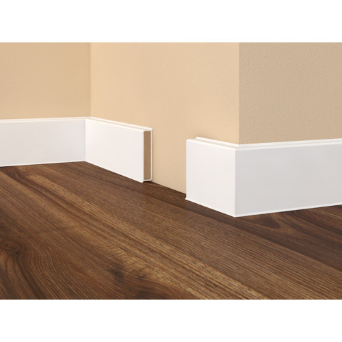 Плінтус МДФ Dollken Cubu flex 40 мм 5012 (1013) Білий