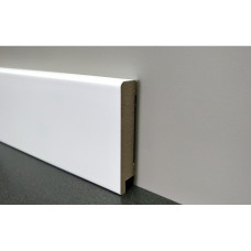 Плінтус ламінований білий МДФ 1280