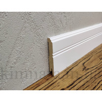 Плінтус МДФ LightForm 80х12х2000мм Білий RAL 9003 MDF-LF01