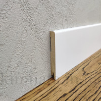 Плінтус МДФ прямий 100х12х2000 Білий RAL 9003 MDF-М100