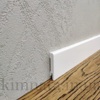 Плінтус МДФ прямий 60х12х2000мм Білий RAL 9003 MDF-М60