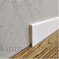 Плінтус МДФ прямий 80х12х2000 Білий RAL 9003 MDF-М80