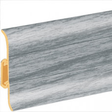 Плінтус пластиковий Cezar Premium Сірий світлий Матовий