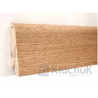 Плінтус Євро Дуб натуральний Lux 60х18х2400мм KLE60-01