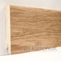 Плінтус Модерн Дуб натуральний 80х18х2400мм KLM80-01