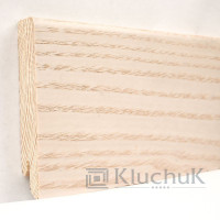 Плінтус Модерн Ясен вибілений 80х18х2400мм KLM80-05