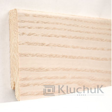 Плінтус Модерн Ясен вибілений 80х18х2400мм KLM80-05