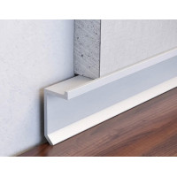 Плінтус алюмінієвий тіньового шва 20 мм (P-1-20A)