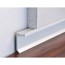 Плінтус алюмінієвий тіньового шва 20 мм (P-1-20A)