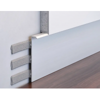 Плінтус алюмінієвий прихованого монтажу 60 мм (P-4-60A)