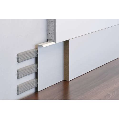 Плінтус алюмінієвий прихованого монтажу 60 мм (P-4-60A)