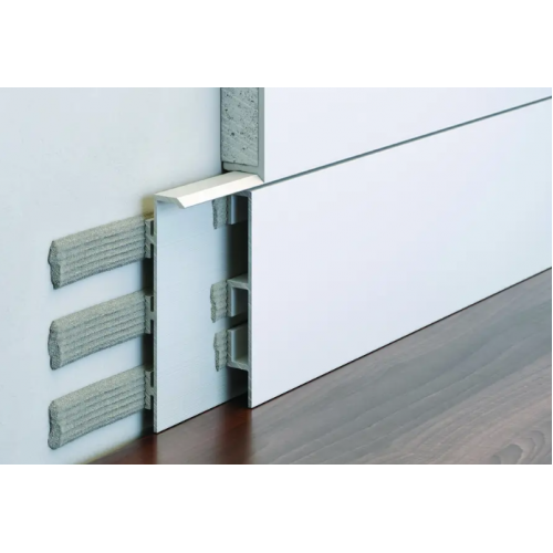 Плінтус алюмінієвий прихованого монтажу 60 мм (P-4-60A)