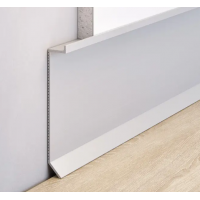 Плінтус алюмінієвий прихованого монтажу 80 мм (P-1-80A)