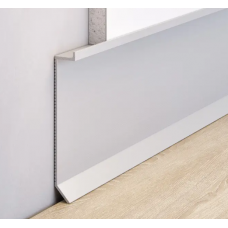 Плінтус алюмінієвий прихованого монтажу 80 мм (P-1-80A)