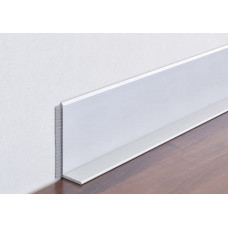 Плінтус алюмінієвий накладний L-профіль 40 мм (Р-7-40А)